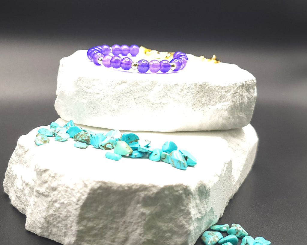 Purple Beaded Bracelet