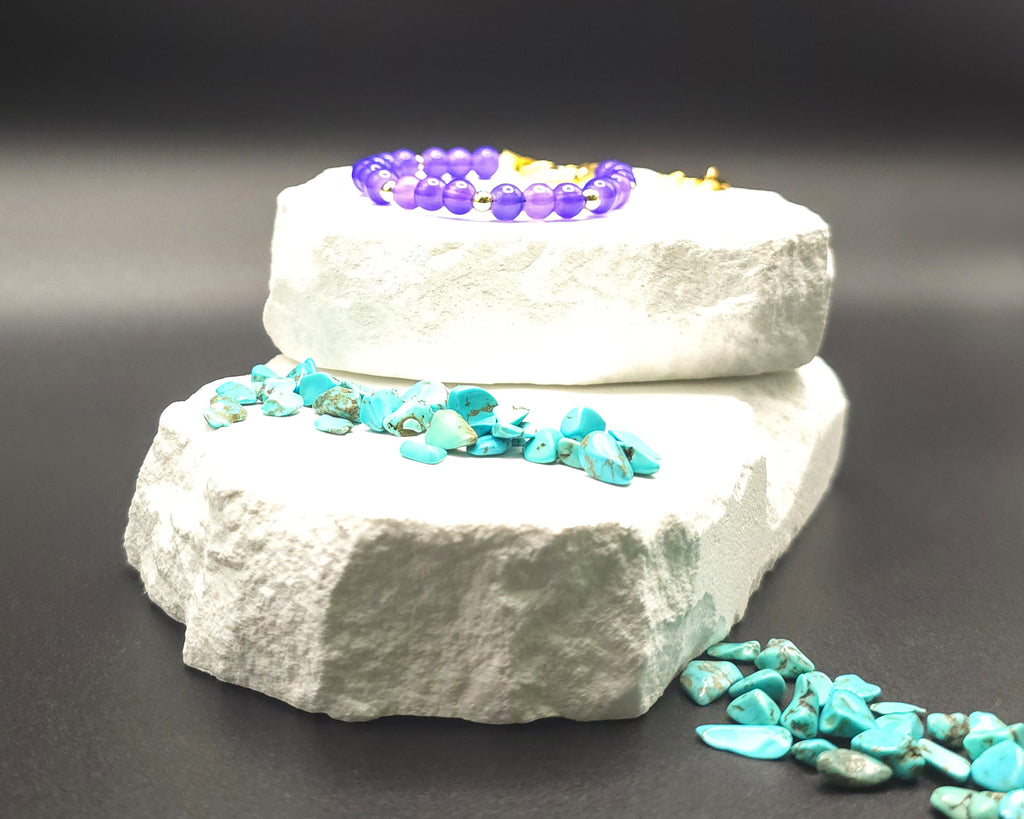 Purple Beaded Bracelet