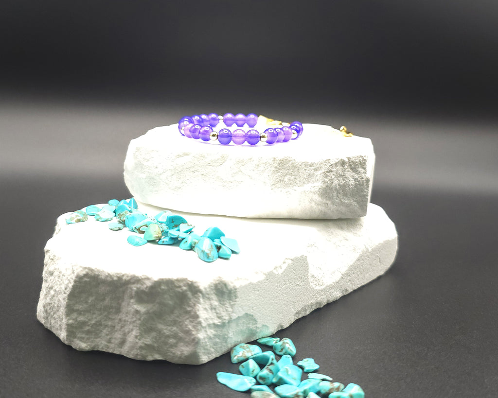 Purple Beaded Bracelet