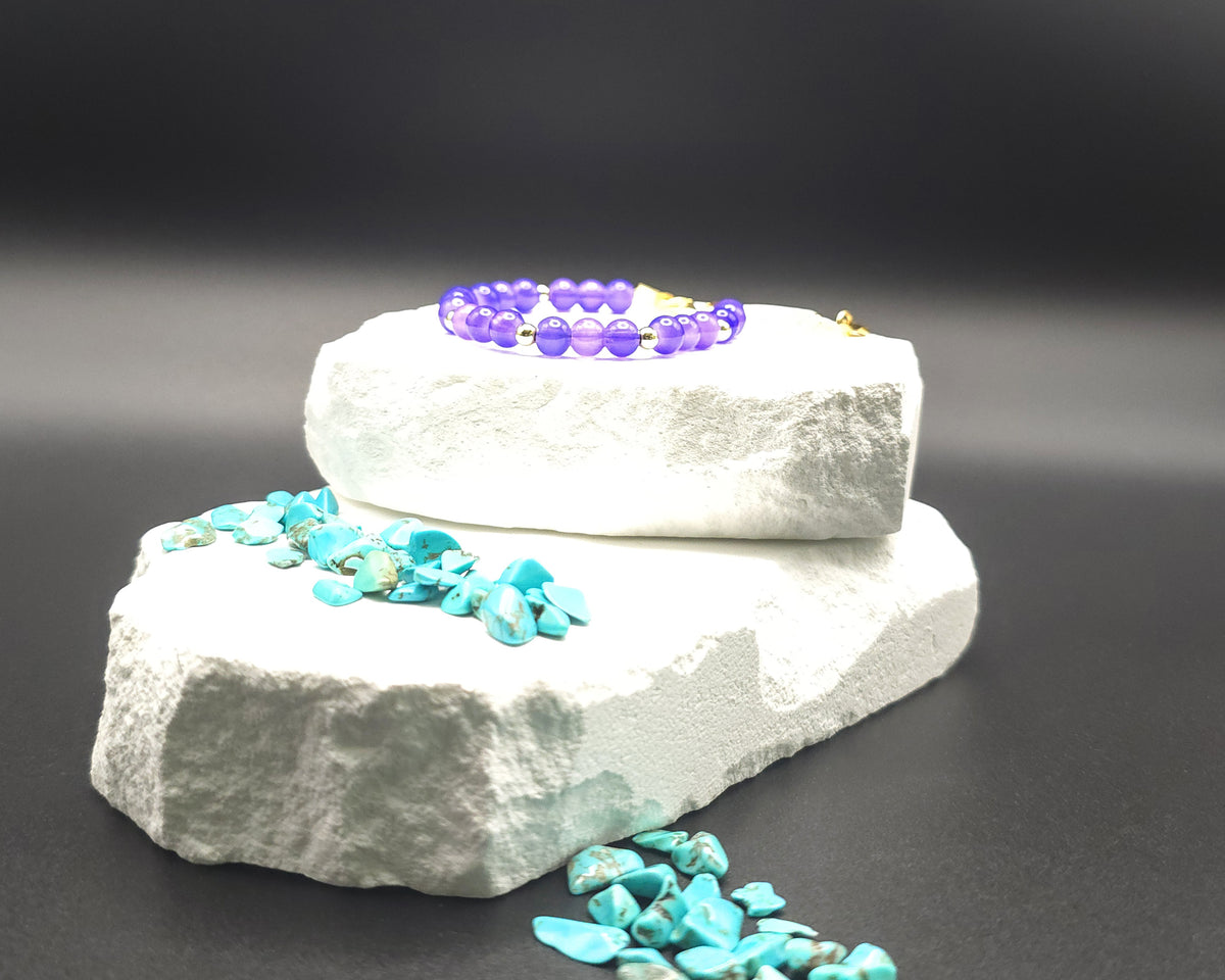 Purple Beaded Bracelet