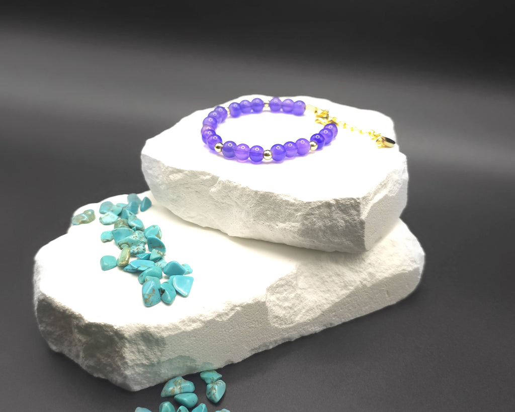 Purple Beaded Bracelet
