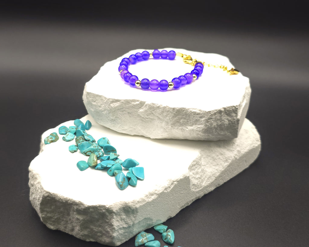 Purple Beaded Bracelet