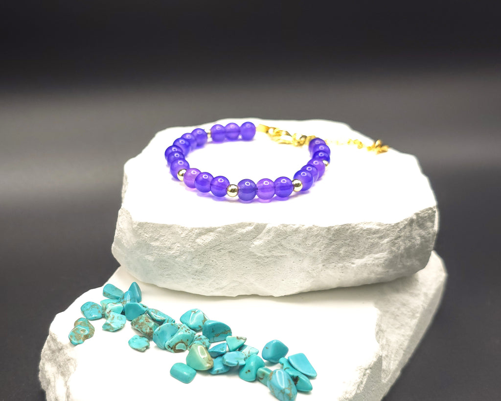 Purple Beaded Bracelet