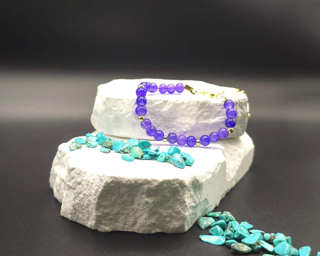 Purple Beaded Bracelet