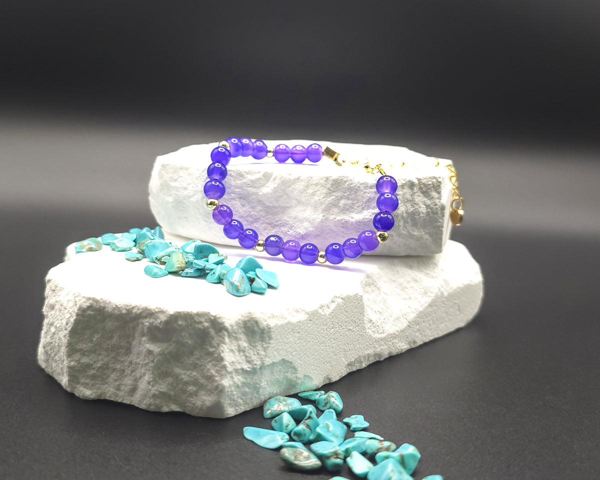 Purple Beaded Bracelet