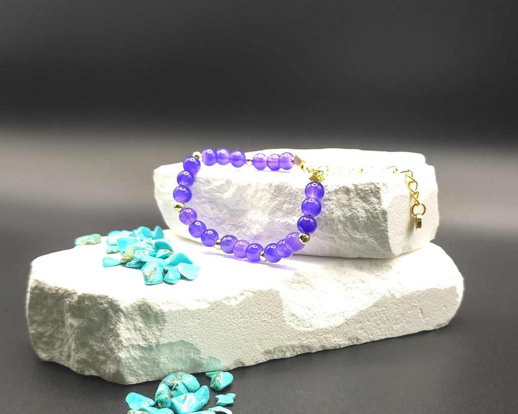 Purple Beaded Bracelet