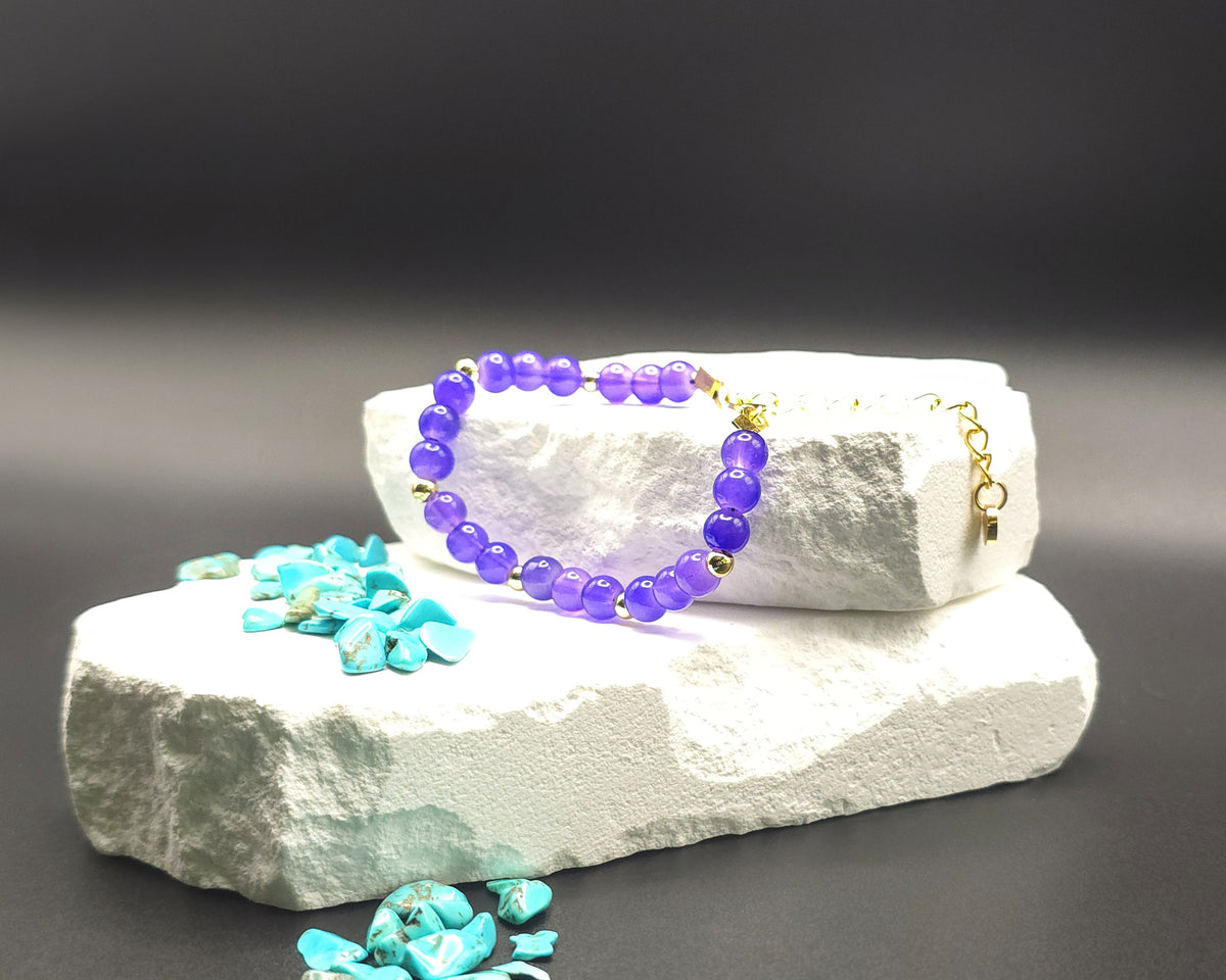 Purple Beaded Bracelet