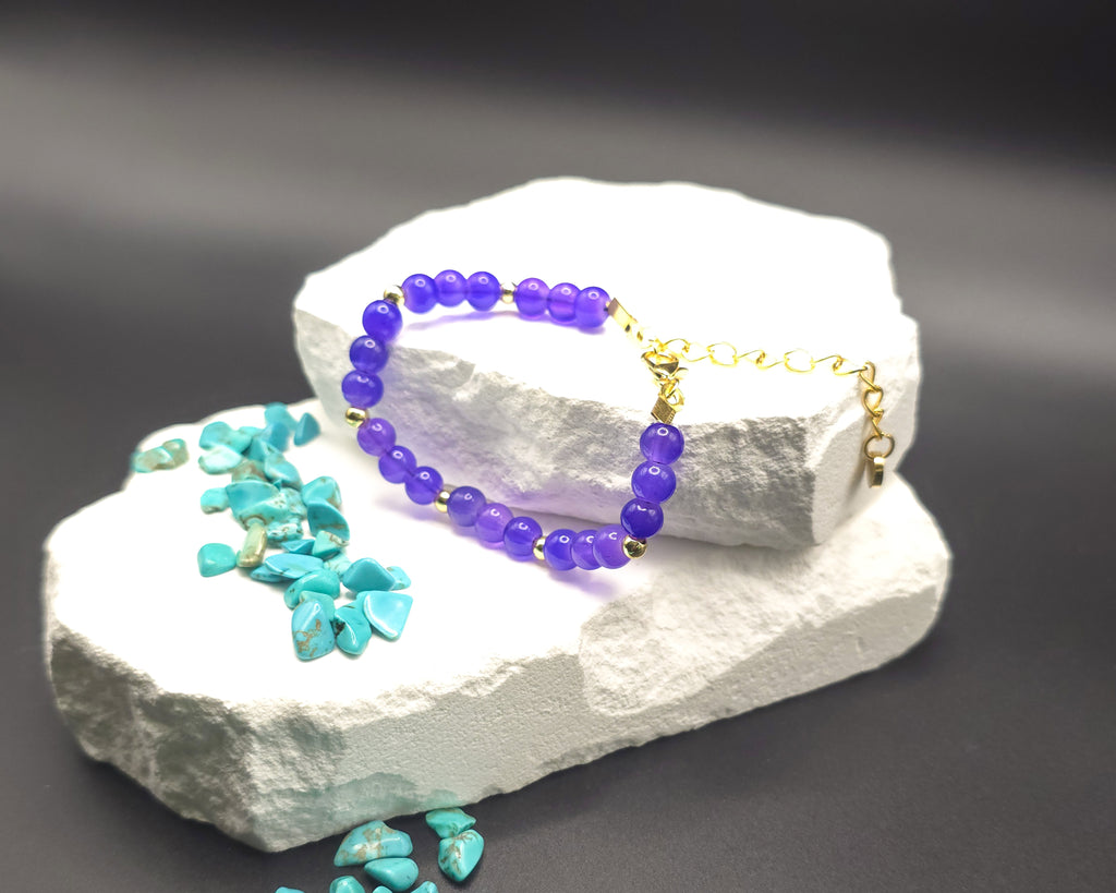 Purple Beaded Bracelet