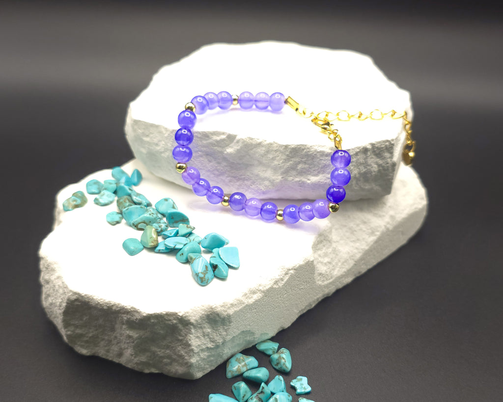 Purple Beaded Bracelet