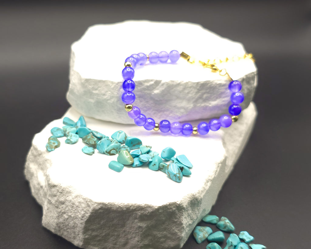 Purple Beaded Bracelet
