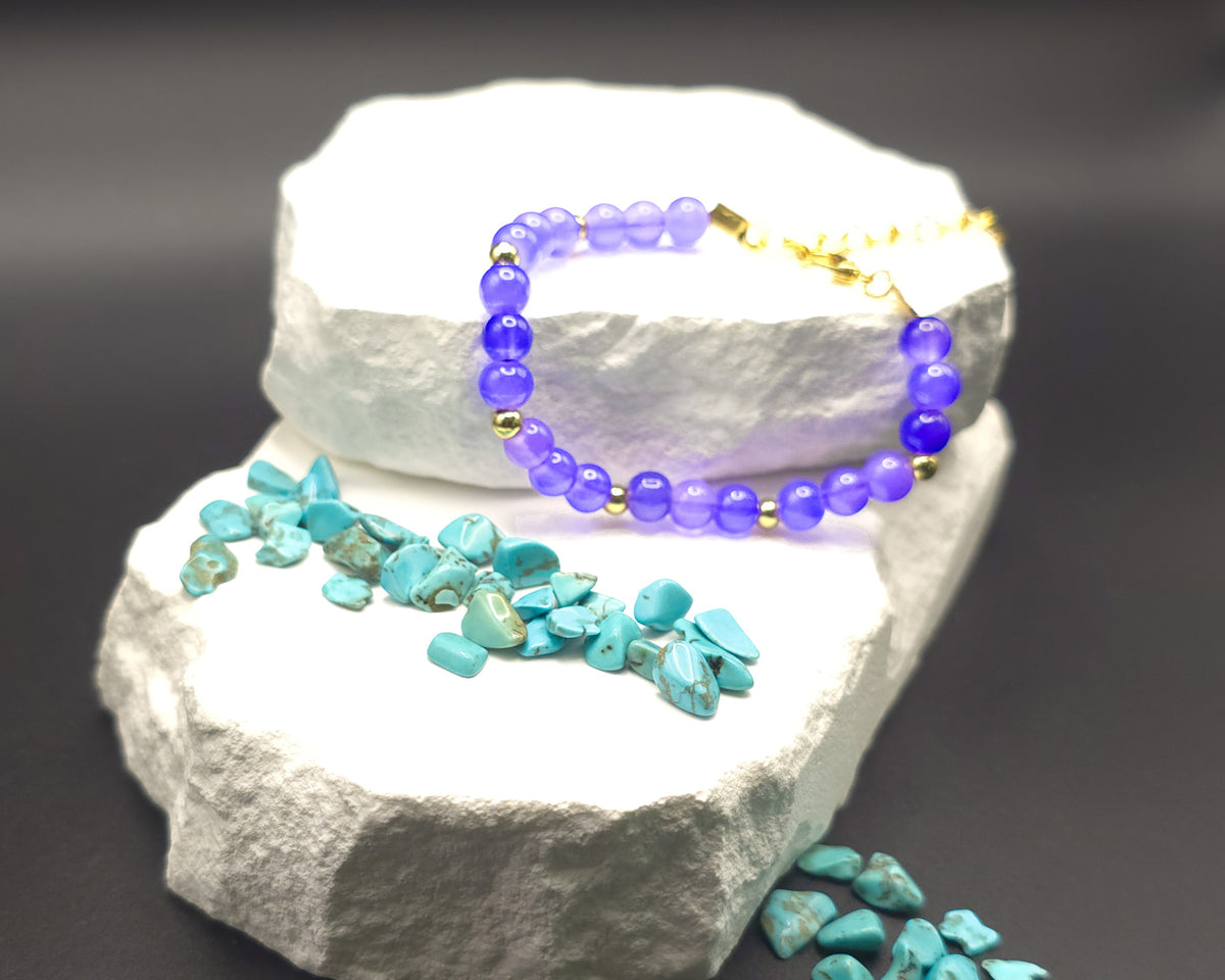 Purple Beaded Bracelet