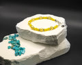 Yellow Beaded Glass Bracelet