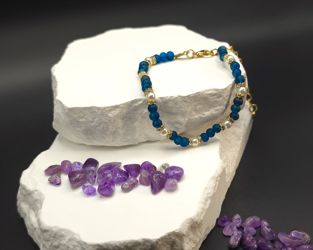 Teal Beaded Bracelet