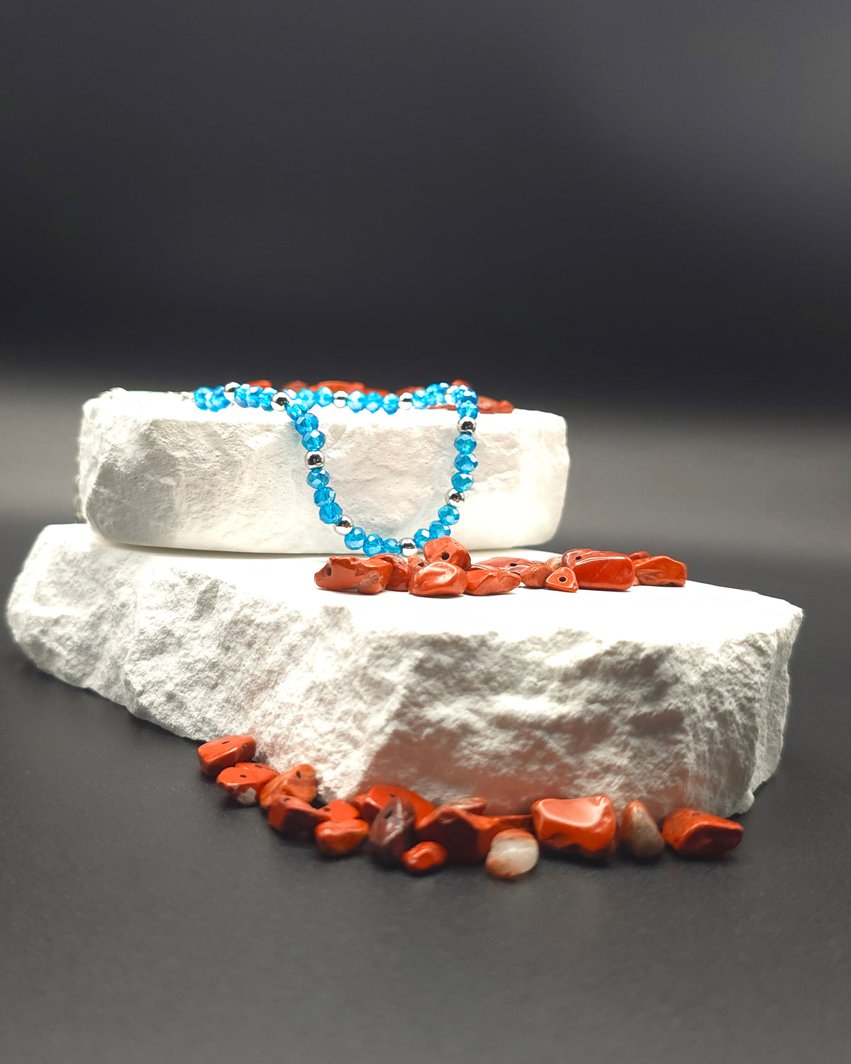 Blue Beaded Bracelet