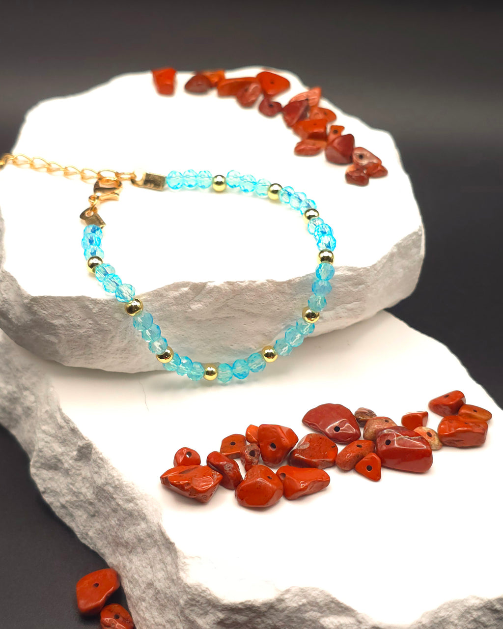 Blue Beaded Bracelet