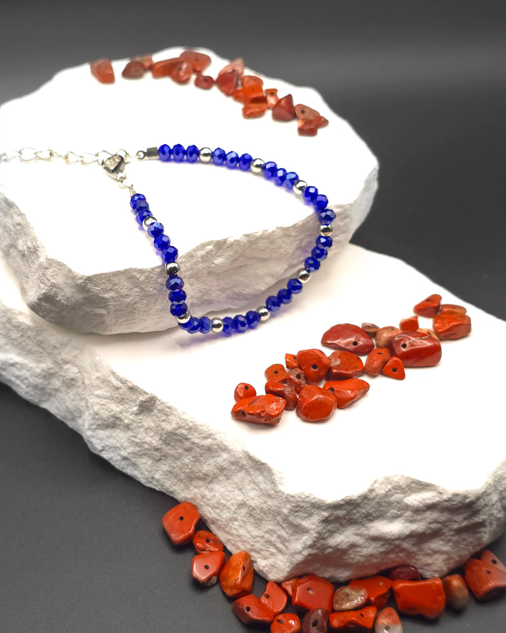 Royal Blue Beaded Bracelet