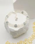 Grey Glass Beaded Bracelet