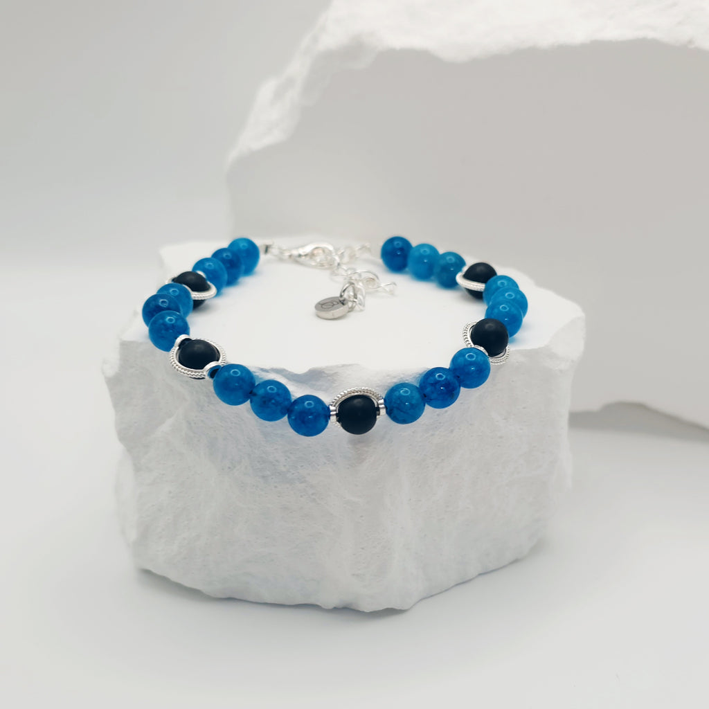 Onyx and Kyanite Bracelet [For Resilience]