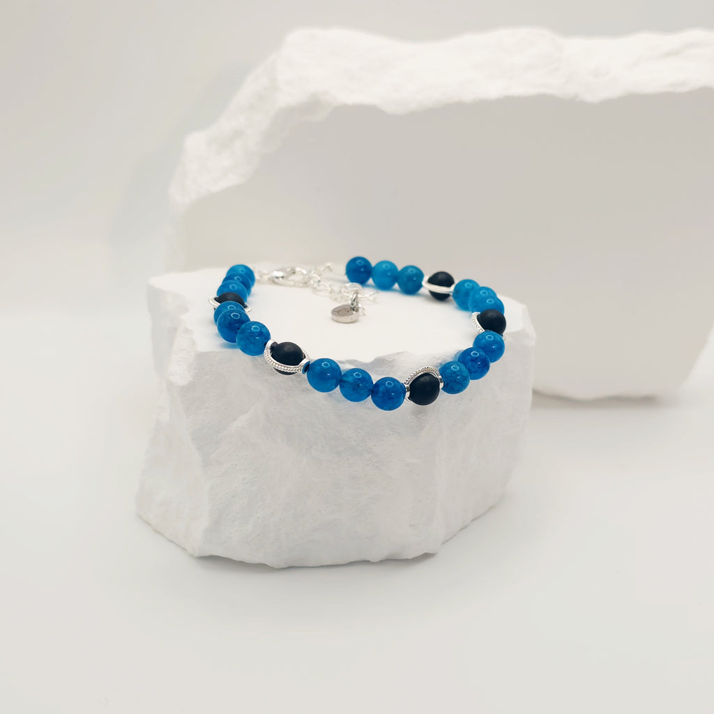 Onyx and Kyanite Bracelet [For Resilience]
