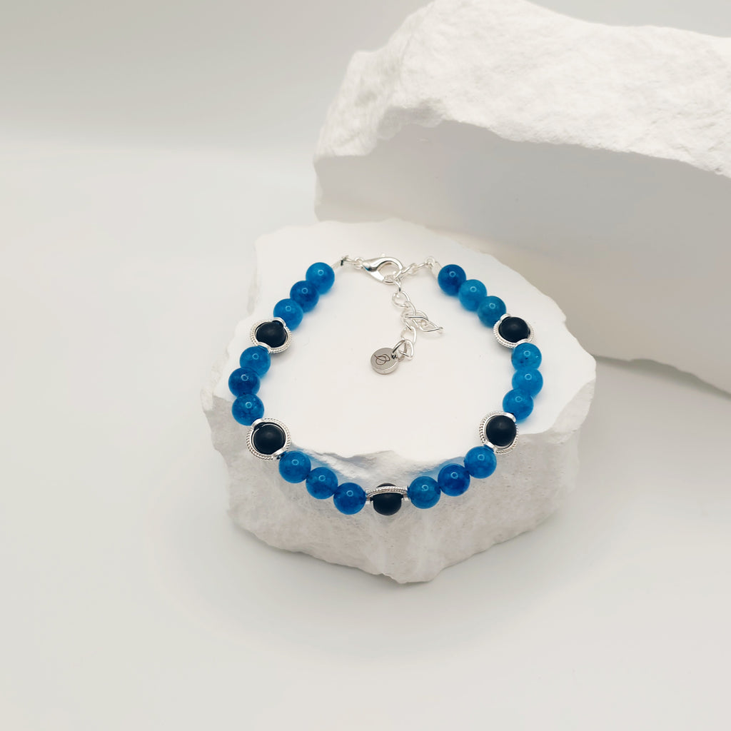 Onyx and Kyanite Bracelet [For Resilience]