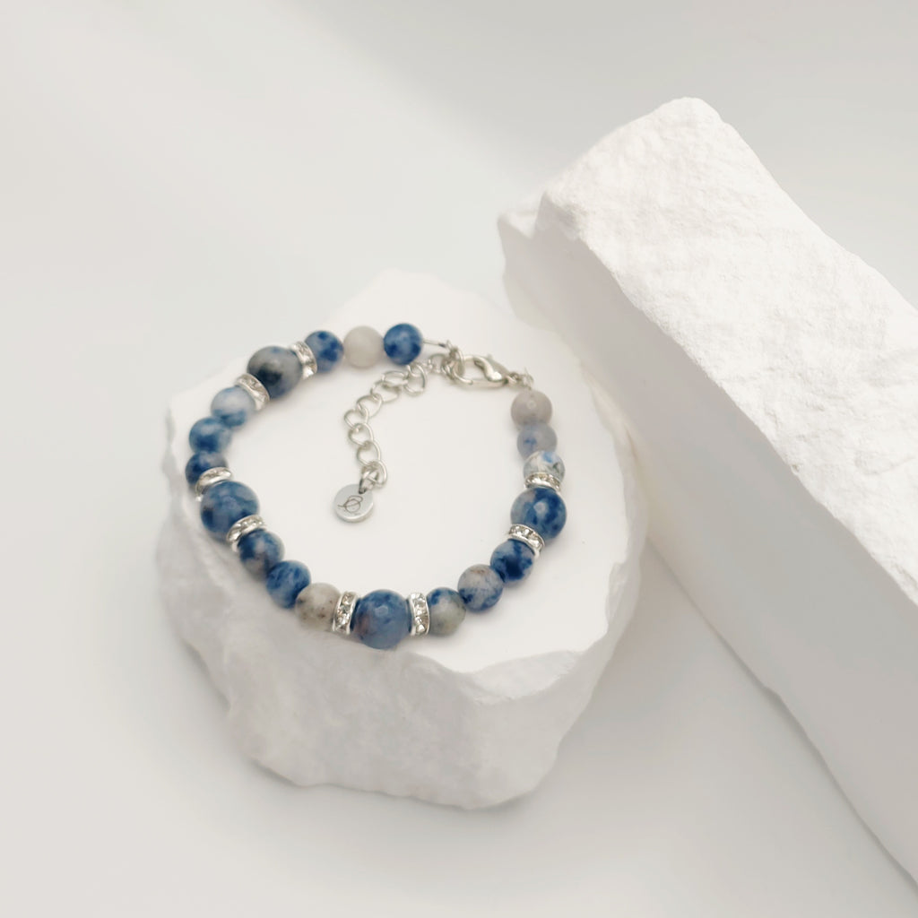 Blue Dot Jasper Bracelet