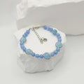 Aquamarine and Blue Lace Agate Bracelet [For Reflection]