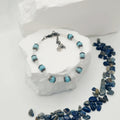 Blue Moonstone and Larimar Bracelet [For Spiritual Connection]