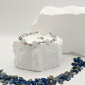 Blue-Grey Jade and Smokey Quartz Bracelet [For Presence of Mind]