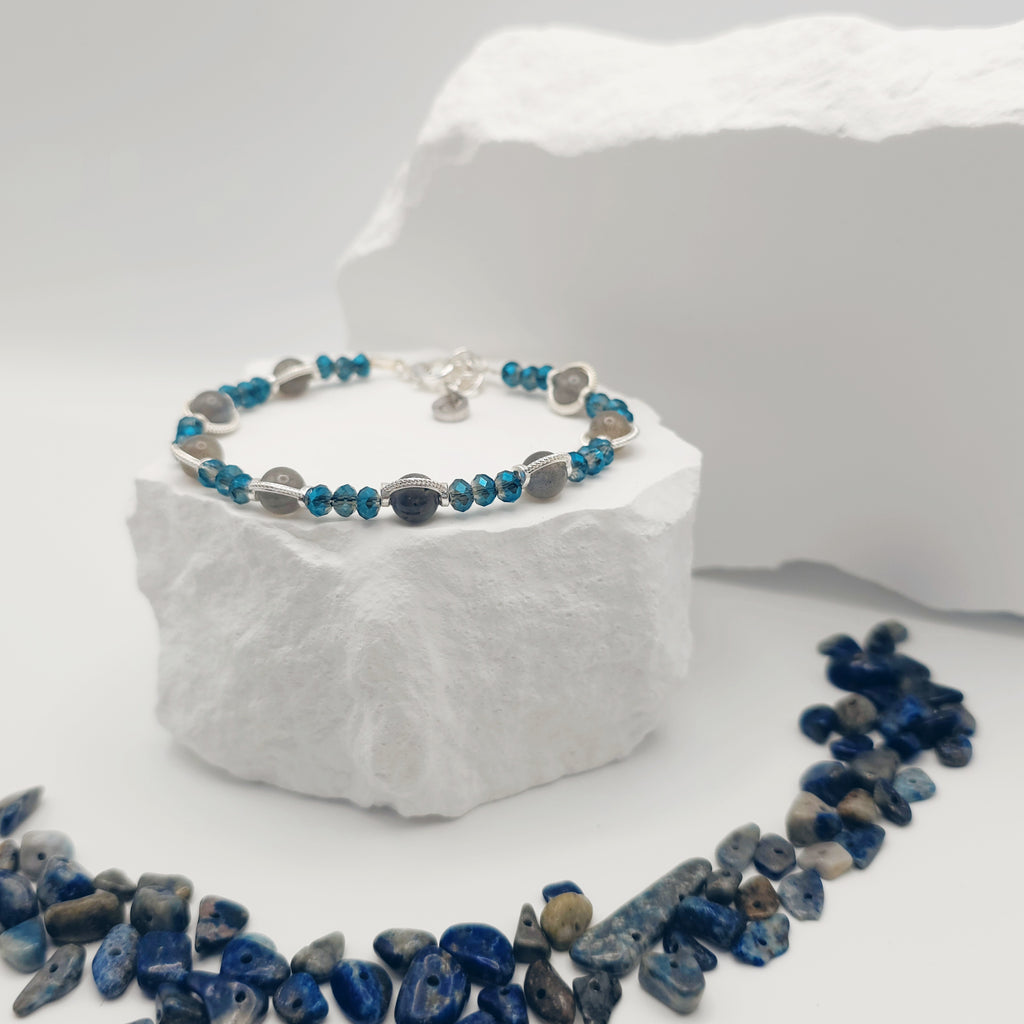 Labradorite Beaded Bracelet