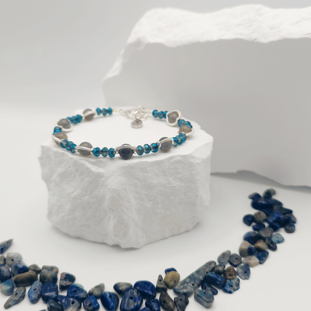 Labradorite Beaded Bracelet