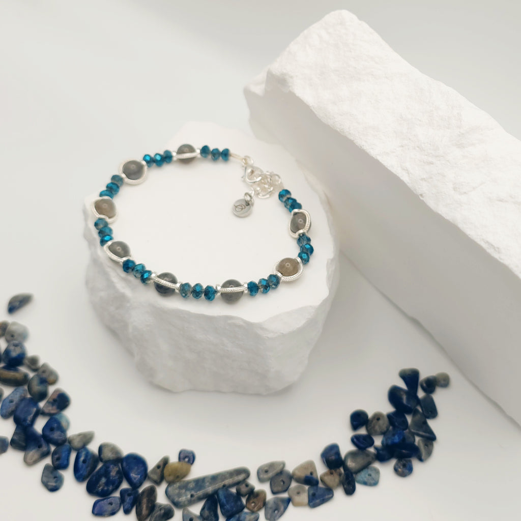 Labradorite Beaded Bracelet