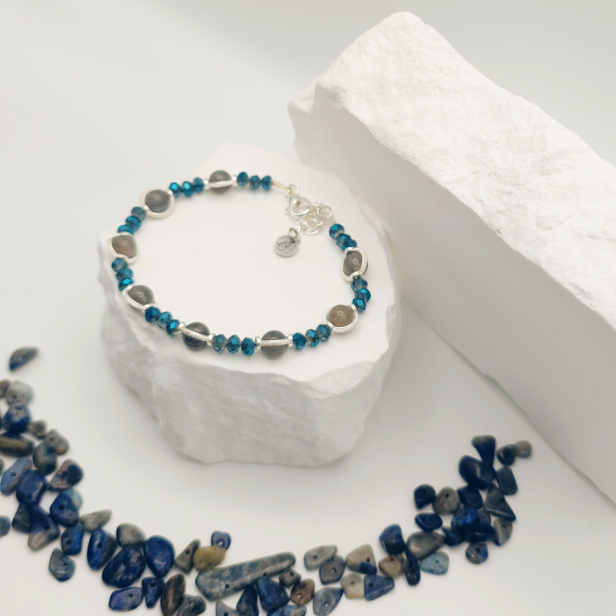 Labradorite Beaded Bracelet