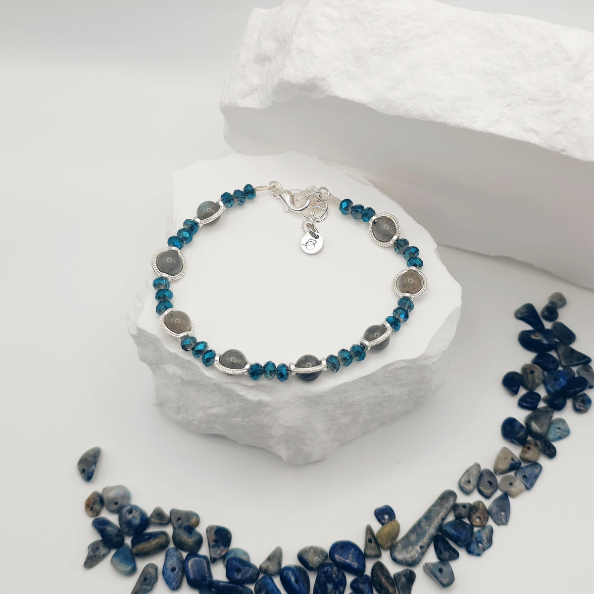 Labradorite Beaded Bracelet