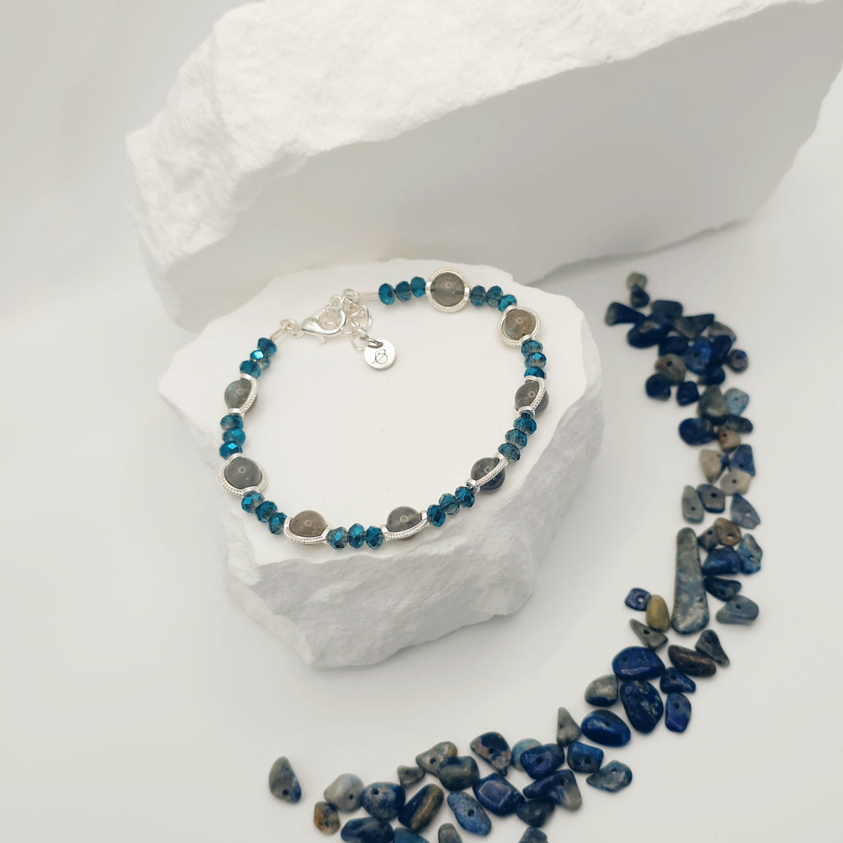 Labradorite Beaded Bracelet