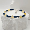 Lapis Lazuli and Citrine Beaded Bracelet [For Introspection]