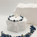 Blue Tigers Eye Beaded Bracelet