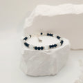 Onyx and White Tigers Eye Bracelet [For Inner Wisdom]