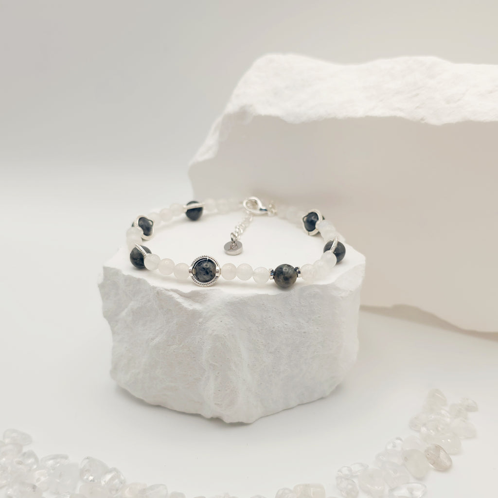 Labradorite and Moonstone Bracelet [For Aligning Your Path]