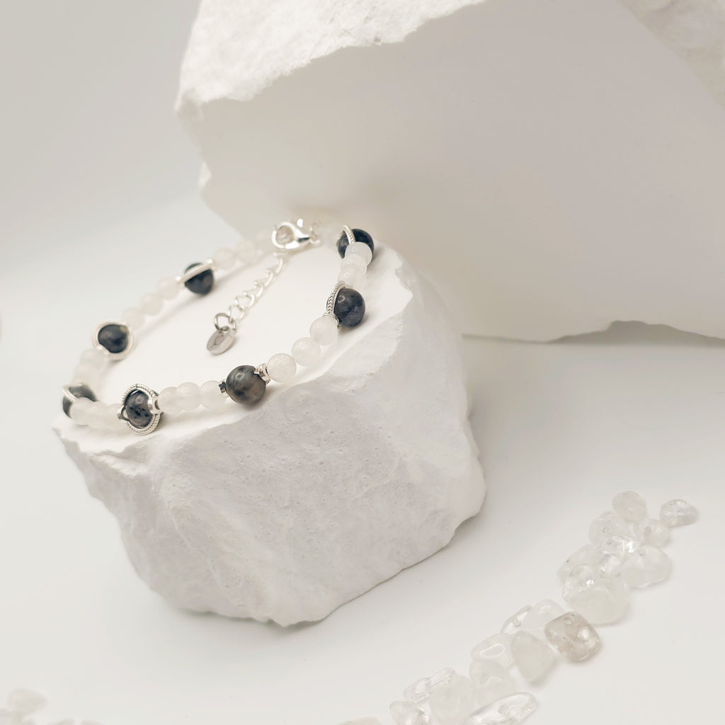 Labradorite and Moonstone Bracelet [For Aligning Your Path]