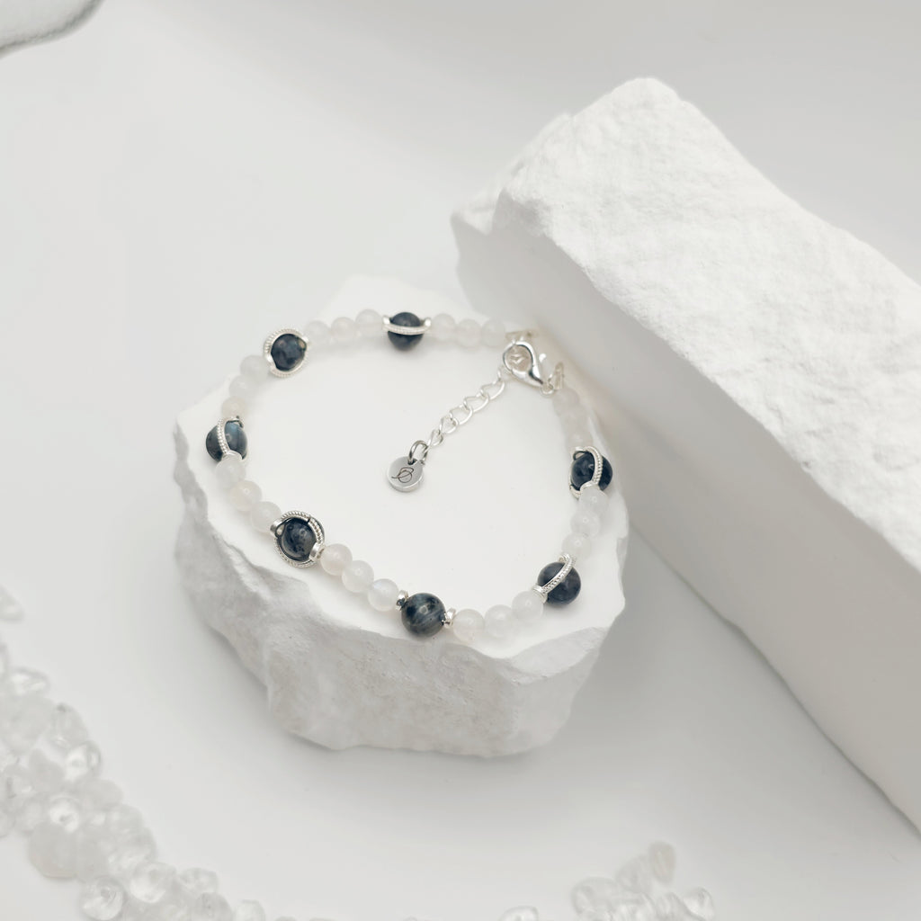 Labradorite and Moonstone Bracelet [For Aligning Your Path]