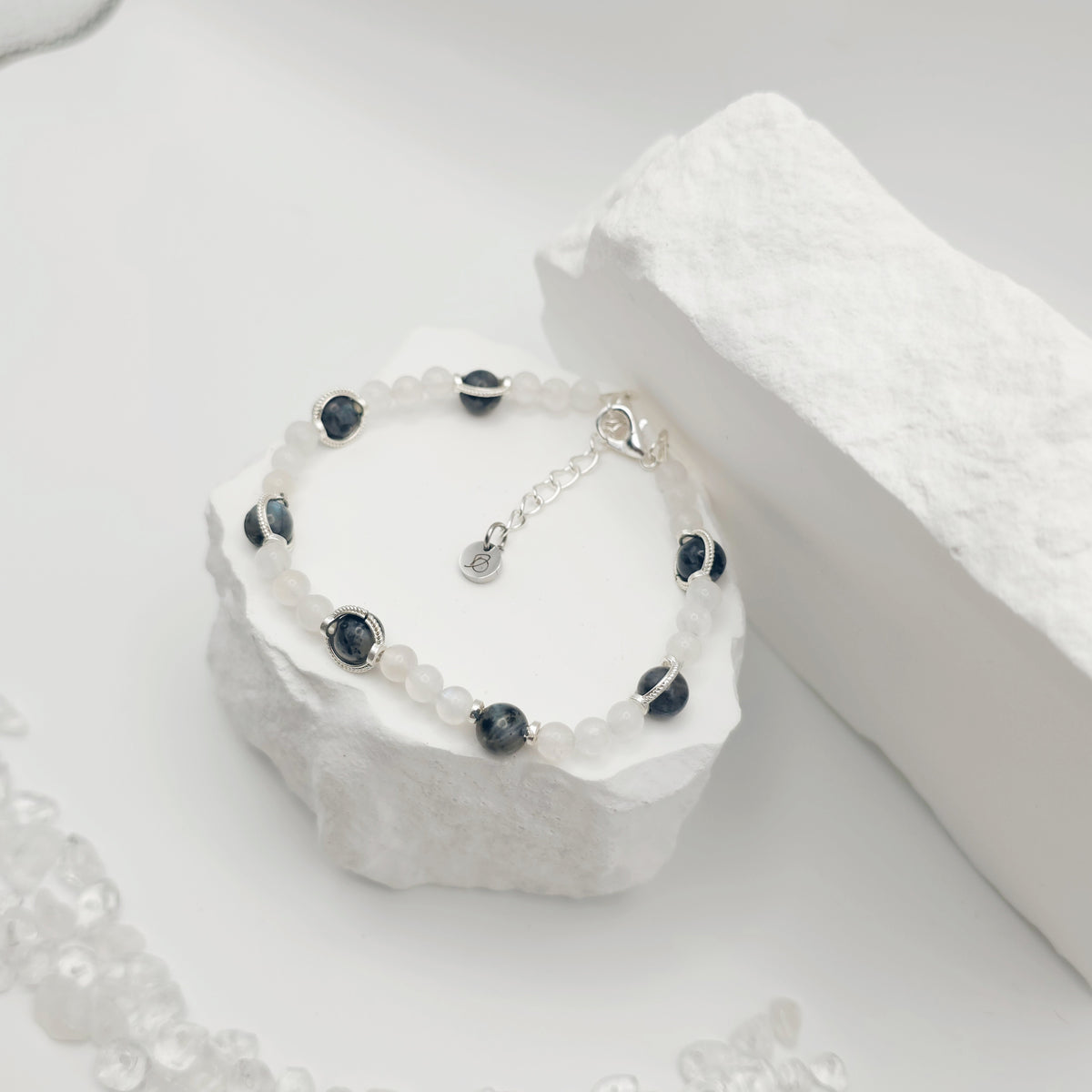Labradorite and Moonstone Bracelet [For Aligning Your Path]