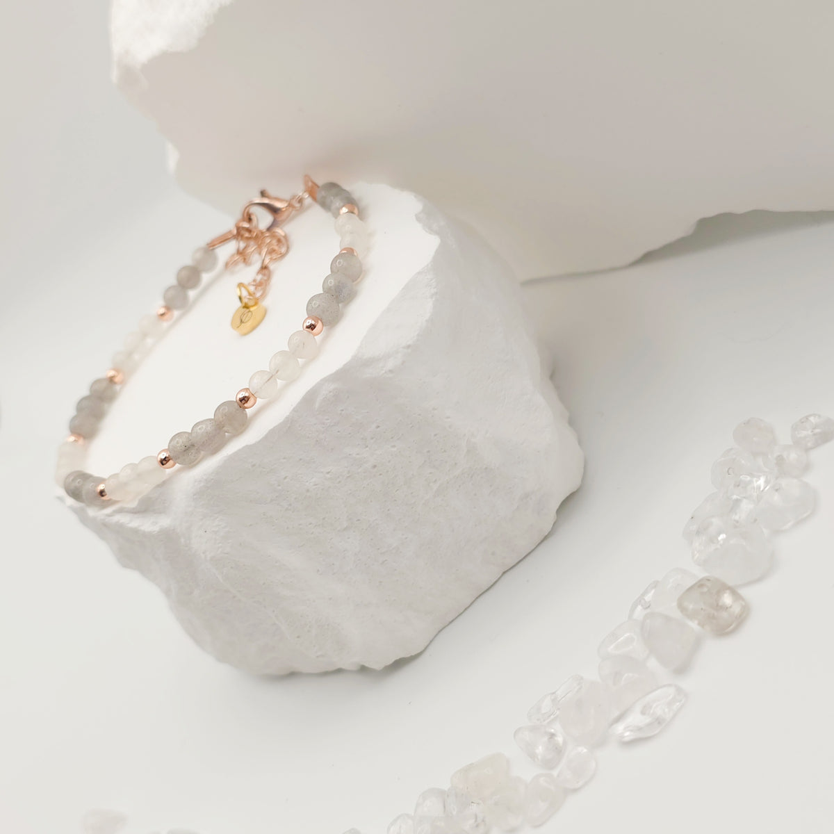 Labradorite and Moonstone Bracelet [For Aligning Your Path]