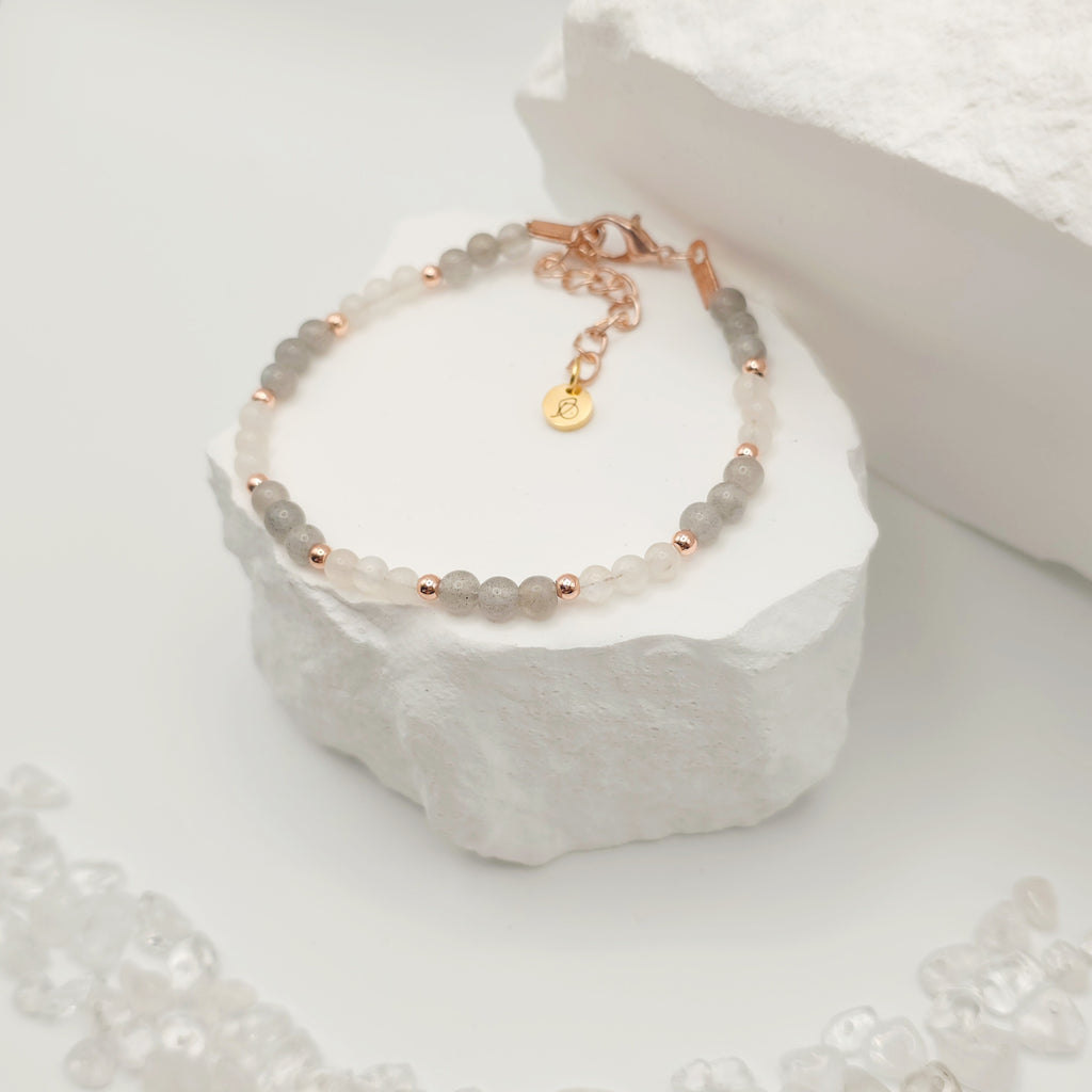 Labradorite and Moonstone Bracelet [For Aligning Your Path]