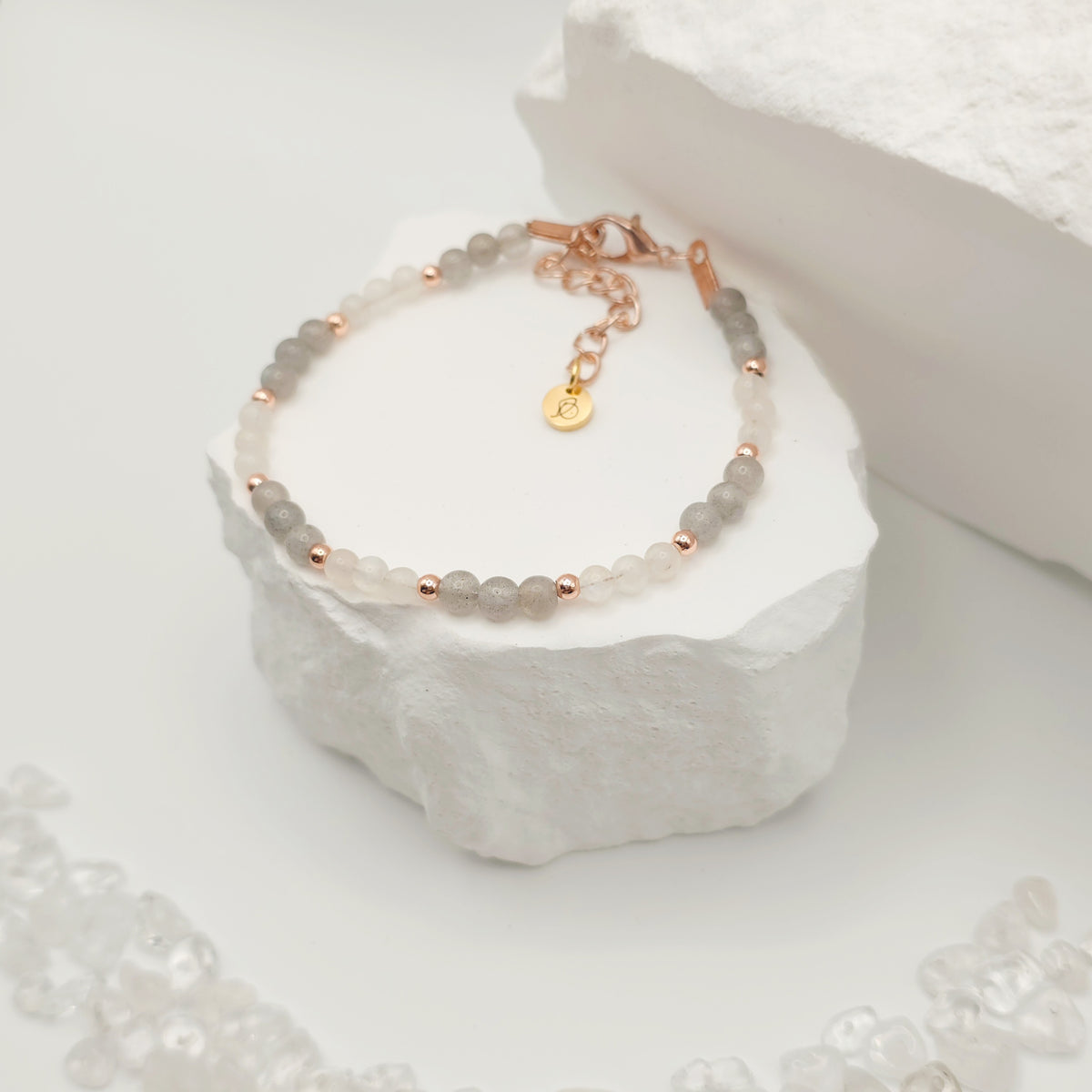 Labradorite and Moonstone Bracelet [For Aligning Your Path]