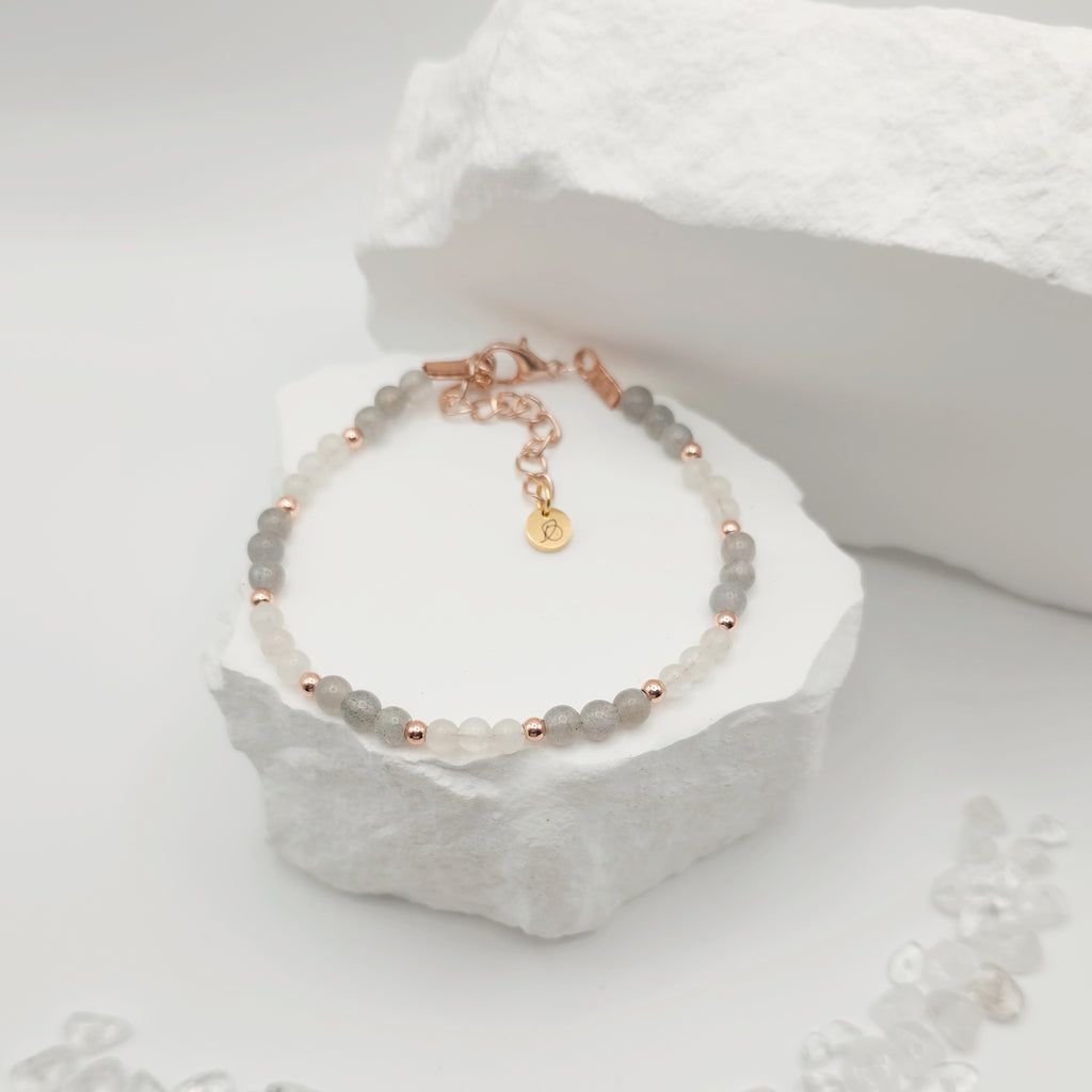 Labradorite and Moonstone Bracelet [For Aligning Your Path]