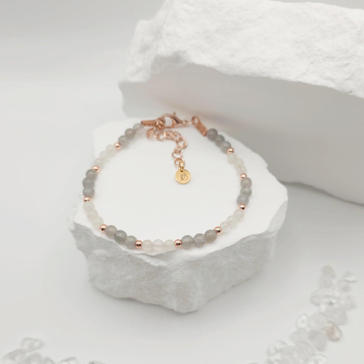 Labradorite and Moonstone Bracelet [For Aligning Your Path]