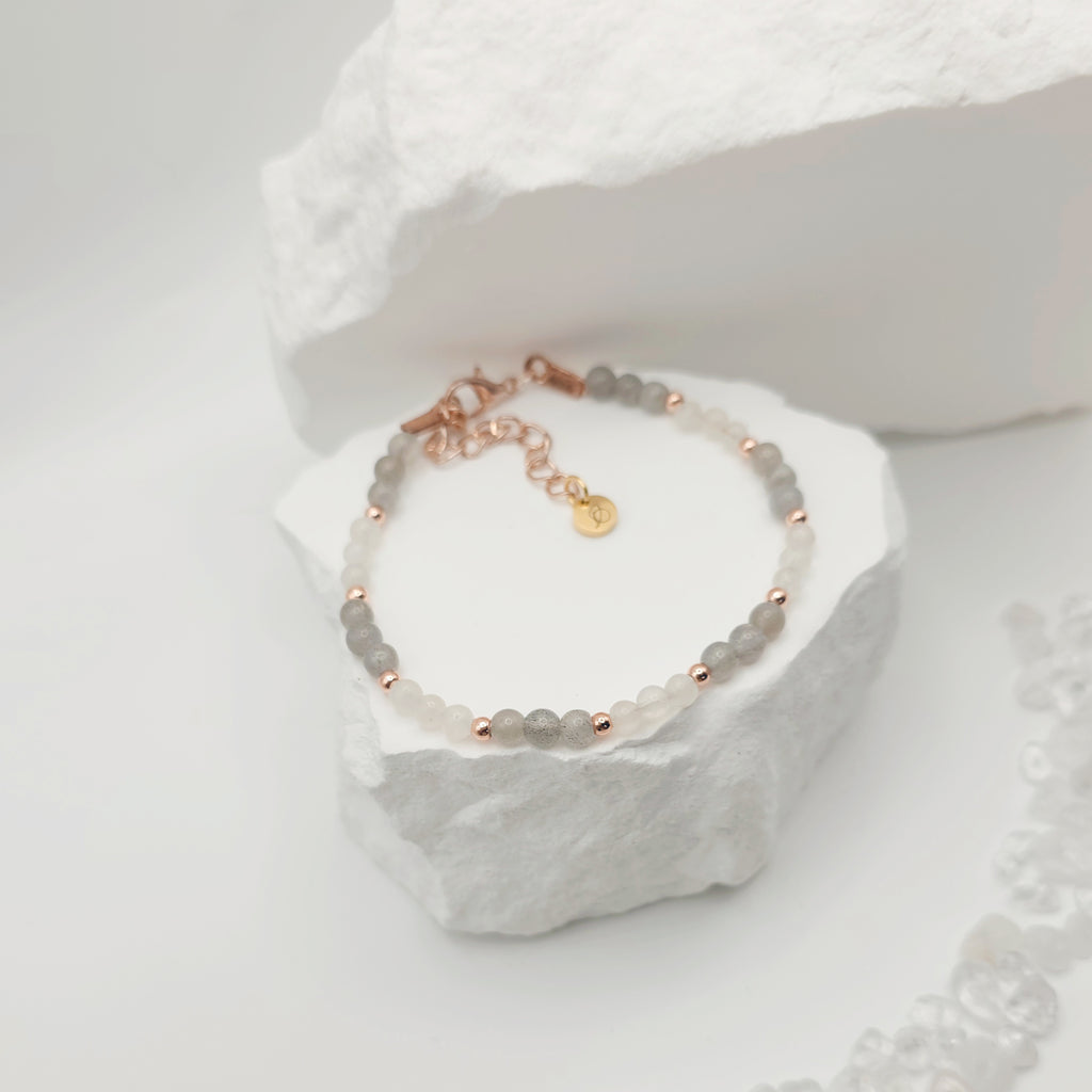 Labradorite and Moonstone Bracelet [For Aligning Your Path]