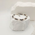 Flame Stone and Selenite Bracelet