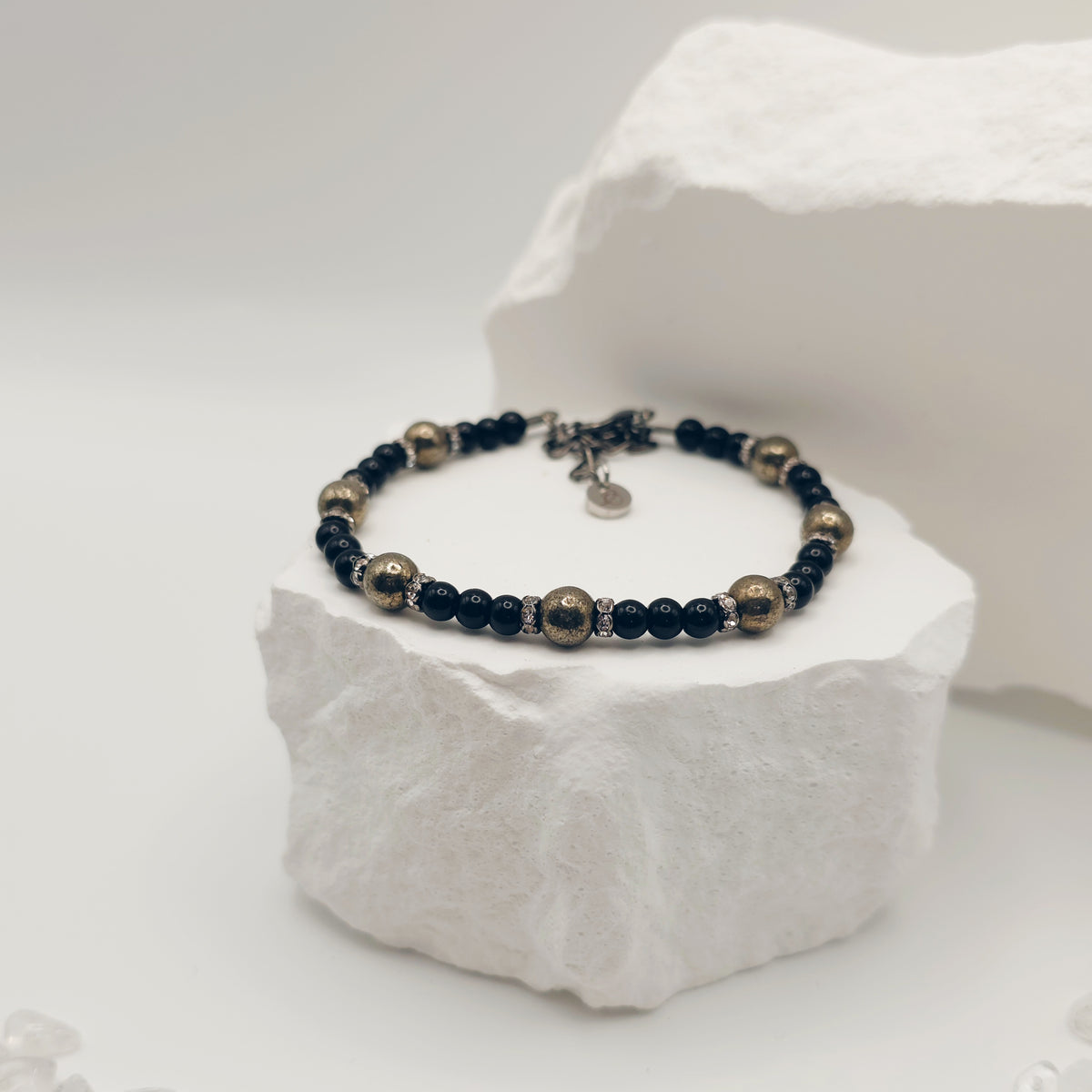 Pyrite Beaded Bracelet