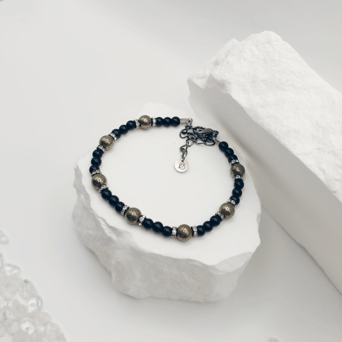 Pyrite Beaded Bracelet